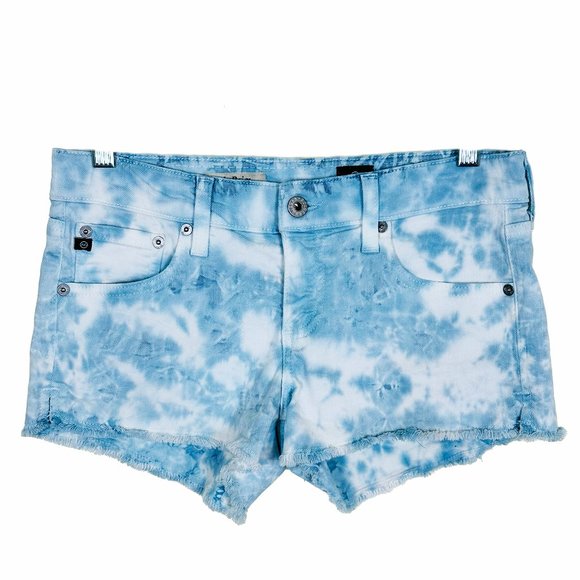 AG ADRIANO GOLDSCHMEID Women's The Daisy Low Rise Tie Dye Shorts, Size 27 - Picture 1 of 12